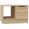 Image de Table Basse ChÃªne Sonoma Bois ComposÃ© Rangement 50x50x36 cm Compact Moderne