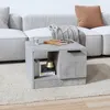 Image de vidaXL Table basse Gris bÃ©ton 50x50x36 cm Bois d'ingÃ©nierie