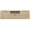 Image de Meubles TV VidaXL  Meuble TV  bois d'ingénierie marron 140x35x40 cm P31600525