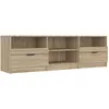 Image de Vidaxl Meuble Tv ChÃªne Sonoma 150x33,5x45 Cm Bois D'ingÃ©nierie