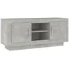 Image de vidaXL Meuble TV Gris bÃ©ton 102x35x45 cm Bois d'ingÃ©nierie
