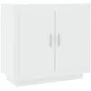 Image de vidaXL Buffet Blanc 80x40x75 cm Bois d'ingÃ©nierie