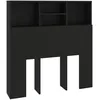 Image de vidaXL Armoire de tÃªte de lit Noir 100x19x103,5 cm
