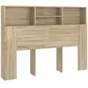 Image de Vidaxl Armoire De TÃªte De Lit ChÃªne Sonoma 140x19x103,5 Cm