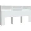 Image de vidaXL Armoire de tÃªte de lit Blanc 200x19x103,5 cm