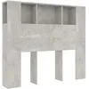 Image de vidaXL Armoire de tÃªte de lit Gris bÃ©ton 120x18,5x104,5 cm
