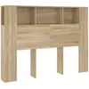 Image de vidaXL Armoire de tÃªte de lit ChÃªne sonoma 140x18,5x104,5 cm