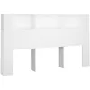 Image de vidaXL Armoire de tÃªte de lit Blanc 180x18,5x104,5 cm