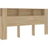 Image de Vidaxl Armoire De TÃªte De Lit ChÃªne Sonoma 200x18,5x104,5 Cm