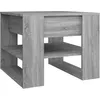 Image de Table basse Gris Sonoma 55,5x55x45 cm bois contreplaquÃ© ÃtagÃ¨re de rangement Design moderne