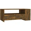 Image de vidaXL Table basse ChÃªne fumÃ© 102x55x42 cm Bois d'ingÃ©nierie