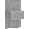 Image de vidaXL Table de chevet murale Sonoma gris Bois d'ingÃ©nierie