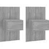 Image de vidaXL Tables de chevet murales 2 pcs Sonoma gris Bois d'ingÃ©nierie