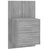 Image de vidaXL Table de chevet murale Sonoma gris Bois d'ingÃ©nierie