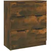 Image de vidaXL Buffet ChÃªne fumÃ© 60x30x70 cm Bois d'ingÃ©nierie