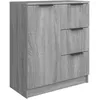 Image de Buffet Gris Sonoma 60x30x70 cm bois contreplaquÃ© Armoire de rangement Table console