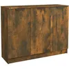 Image de Vidaxl Buffet ChÃªne FumÃ© 90,5x30x70 Cm Bois D'ingÃ©nierie