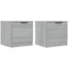 Image de vidaXL Tables de chevet 2 pcs Sonoma gris 40x39x40 cm