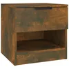 Image de vidaXL Table de chevet ChÃªne fumÃ© Bois d'ingÃ©nierie