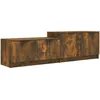 Image de Vidaxl Meuble Tv ChÃªne FumÃ© 158,5x36x45 Cm Bois D'ingÃ©nierie