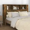 Image de Vidaxl Armoire De TÃªte De Lit ChÃªne FumÃ© 160x18,5x104,5 Cm