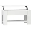 Image de vidaXL Table basse Blanc 101x49x52 cm Bois d'ingÃ©nierie