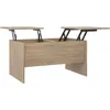 Image de Vidaxl Table Basse ChÃªne Sonoma 80x50x42,5 Cm Bois D'ingÃ©nierie
