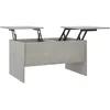 Image de vidaXL Table basse Gris bÃ©ton 80x50x42,5 cm Bois d'ingÃ©nierie