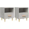 Image de vidaXL Tables de chevet 2 pcs Gris bÃ©ton 40x35x47 cm