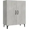 Image de vidaXL Buffet Gris bÃ©ton 70x34x90 cm Bois d'ingÃ©nierie
