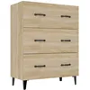 Image de Vidaxl Buffet ChÃªne Sonoma 69,5x34x90 Cm Bois D'ingÃ©nierie