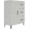 Image de vidaXL Buffet Gris bÃ©ton 69,5x34x90 cm Bois d'ingÃ©nierie