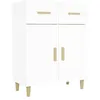 Image de vidaXL Buffet Blanc 69,5x34x89 cm Bois d'ingÃ©nierie