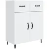 Image de vidaXL Buffet Blanc 69,5x34x90 cm Bois d'ingÃ©nierie