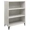 Image de vidaXL Buffet Gris bÃ©ton 69,5x32,5x90 cm Bois d'ingÃ©nierie