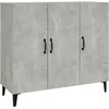 Image de vidaXL Buffet Gris bÃ©ton 90x34x80 cm Bois d'ingÃ©nierie