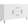 Image de vidaXL Buffet Blanc 100x36x60 cm Bois d'ingÃ©nierie
