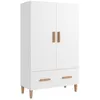 Image de vidaXL Buffet Blanc 70x31x115 cm Bois d'ingÃ©nierie