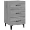 Image de vidaXL Table de chevet Sonoma gris 40x40x66 cm Bois d'ingÃ©nierie