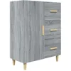 Image de vidaXL Buffet Sonoma gris 69,5x34x90 cm Bois d'ingÃ©nierie