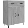 Image de vidaXL Buffet Sonoma gris 69,5x34x90 cm Bois d'ingÃ©nierie