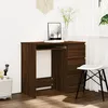 Image de Vidaxl Buffet ChÃªne FumÃ© 69,5x32,5x90 Cm Bois D'ingÃ©nierie
