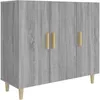 Image de vidaXL Buffet Sonoma gris 90x34x80 cm Bois d'ingÃ©nierie