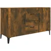 Image de vidaXL Buffet ChÃªne fumÃ© 100x36x60 cm Bois d'ingÃ©nierie