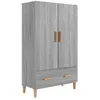 Image de vidaXL Buffet Sonoma gris 70x31x115 cm Bois d'ingÃ©nierie