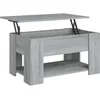 Image de vidaXL Table basse Sonoma gris 79x49x41 cm Bois d'ingÃ©nierie