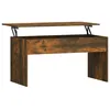 Image de Vidaxl Table Basse ChÃªne FumÃ© 102x50,5x52,5 Cm Bois D'ingÃ©nierie