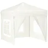 Image de Vidaxl Tente De RÃ©ception Pliable Avec Parois CrÃ¨me 2x2 M