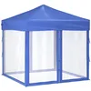 Image de Vidaxl Tente De RÃ©ception Pliable Avec Parois Bleu 2x2 M