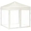 Image de Vidaxl Tente De RÃ©ception Pliable Avec Parois CrÃ¨me 2x2 M
